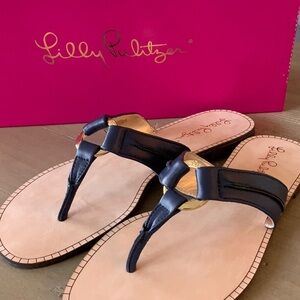 Lilly Pulitzer Navy Sandals